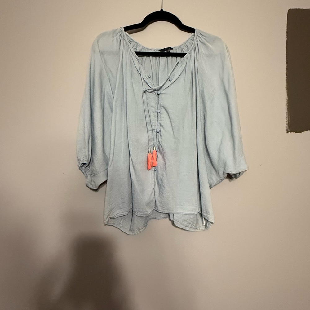 Light blue blouse